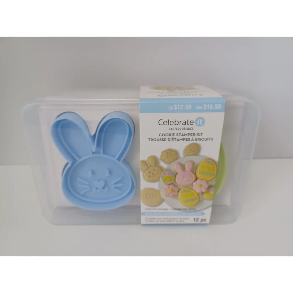 NEW Celebrate It Easter Cookie Stamper Kit‎ Bakeware 12 PC